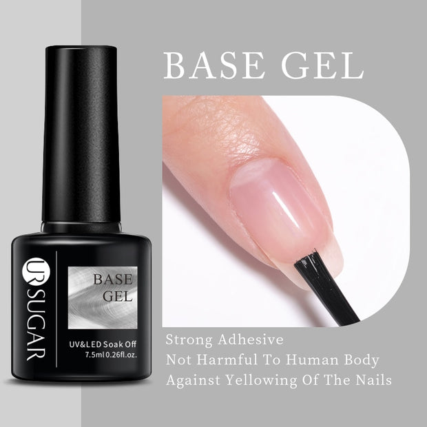 UR SUGAR Sparkling Gel Nail Polish Reflective Glitter Nail Gel Semi Permanent Nail Art Varnish For Manicures Need Base Top Coat 0 DailyAlertDeals Base  
