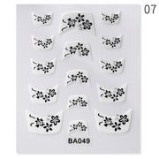 Purple Heart Love Design 3D Nail Sticker English Letter Stickers Face Pattern Trasnfer Sliders Valentine Nail Art Decoration 0 DailyAlertDeals 7  