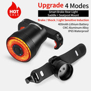 ROCKBROS Bicycle Smart Auto Brake Sensing Light IPx6 Waterproof LED Charging Cycling Taillight Bike Rear Light Accessories Q5 0 DailyAlertDeals TL907Q50 China 