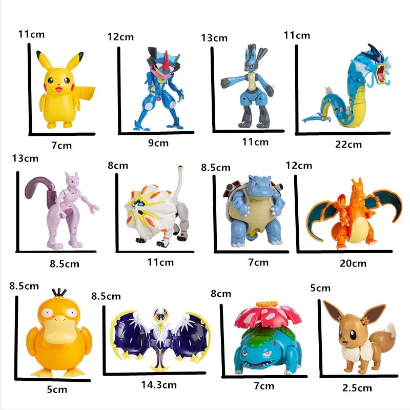 Pokemon Ball Figures  Pokeball Genuine Original Box or Without Box Deformation Toy Pikachu Charizard Pocket Monster Model Gift Pokemon Action Figures DailyAlertDeals   