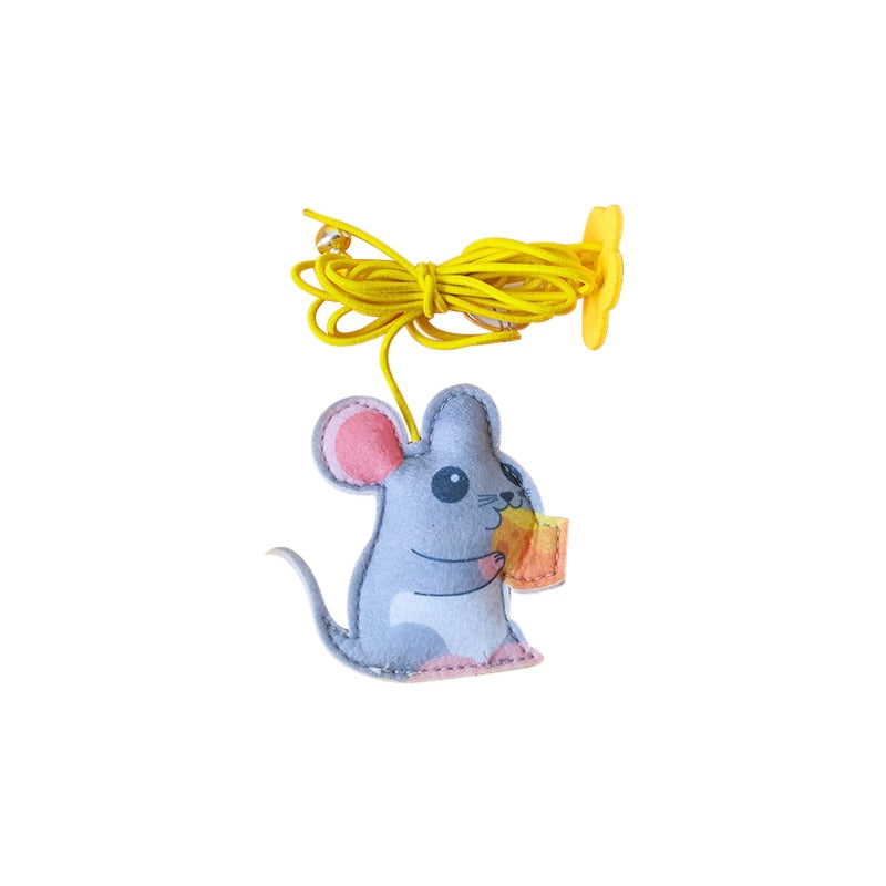 Interactive Hanging Cat Toy Simulation Cat Toy Funny Self-hey Interactive Toy for Kitten Playing Teaser Wand Toy Cat Supplies Hanging Cat Toy DailyAlertDeals Felt Mouse CN 
