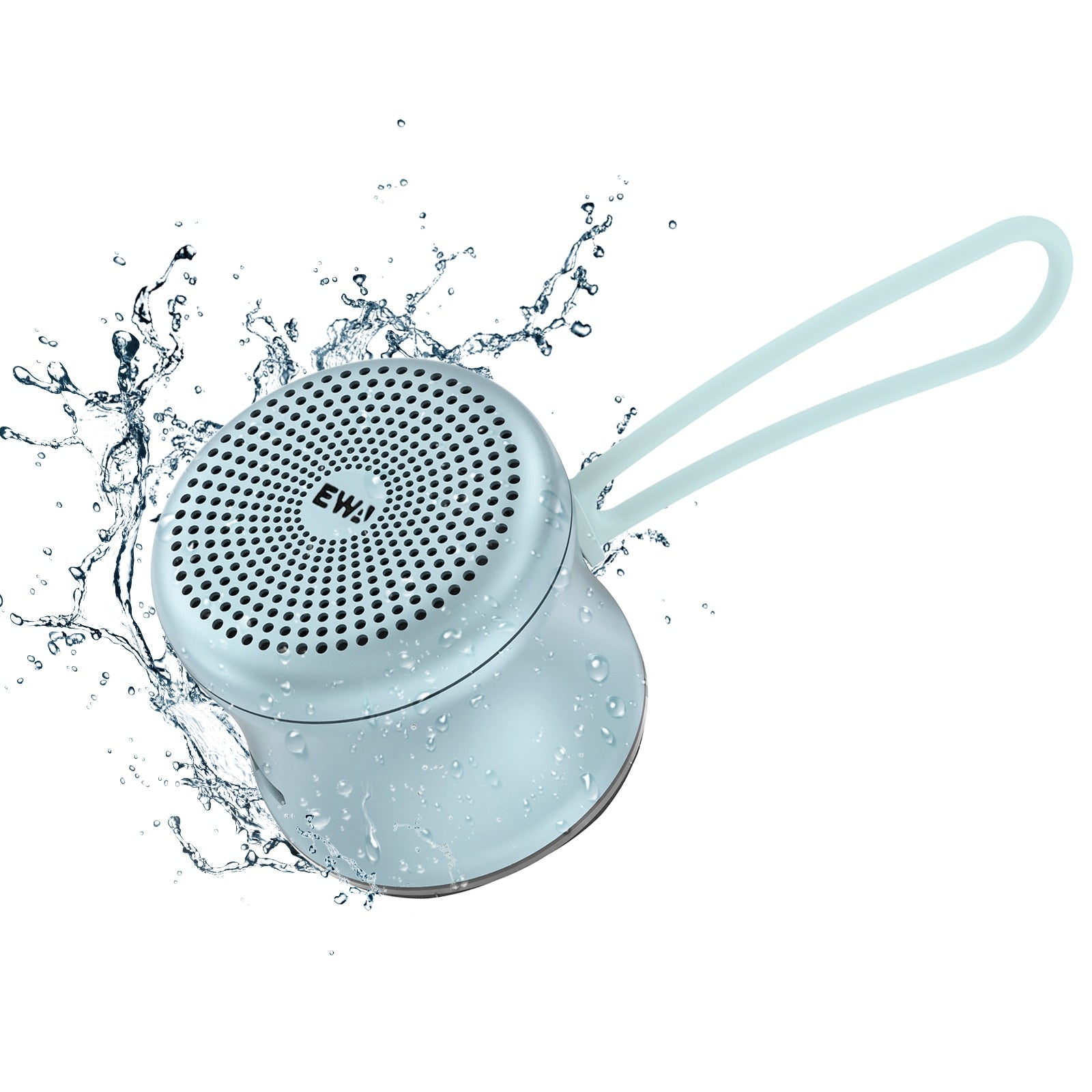 EWA Travel Case Packed, A106 Pro Portable Bluetooth Speaker with Custom Bass Radiator, Brief Design, IP67 Waterproof, Perfect Mini Speaker for Shower, Room, Bike, Car (Black) mini speakers DailyAlertDeals USA A119-Blue 