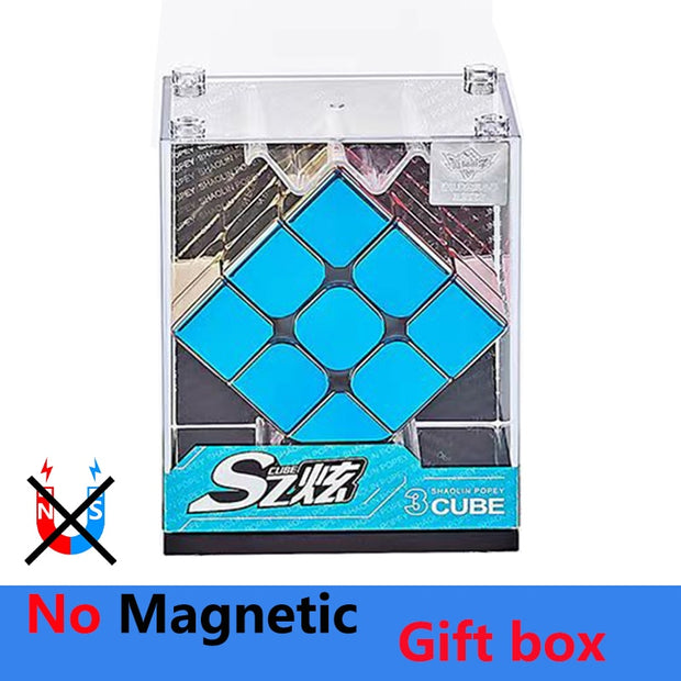 Cyclone Boys Plating 3x3x3 2x2 Magnetic Magic Cube 3x3 Professional Speed Puzzle 3×3 2×2 Children&#39;s Fidget Toy 3×3×3 Magnet Cubo 0 DailyAlertDeals No magnet Gift box  