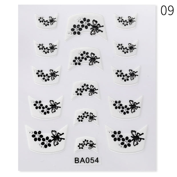 Purple Heart Love Design 3D Nail Sticker English Letter Stickers Face Pattern Trasnfer Sliders Valentine Nail Art Decoration 0 DailyAlertDeals 9  