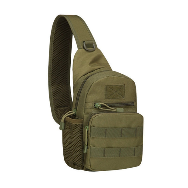 Military Tactical Shoulder Bag Men Hiking Backpack Nylon Outdoor Hunting Camping Fishing Molle Army Trekking Chest Sling Bag 0 DailyAlertDeals Army green  