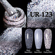 UR SUGAR Sparkling Gel Nail Polish Reflective Glitter Nail Gel Semi Permanent Nail Art Varnish For Manicures Need Base Top Coat 0 DailyAlertDeals Reflective 123  
