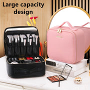 2022 Smart LED Cosmetic Case with Mirror Cosmetic Bag Large Capacity Fashion Portable Storage Bag Travel Makeup Bags for Women Cosmetic & Toiletry Makeup Bags with Mirror DailyAlertDeals   