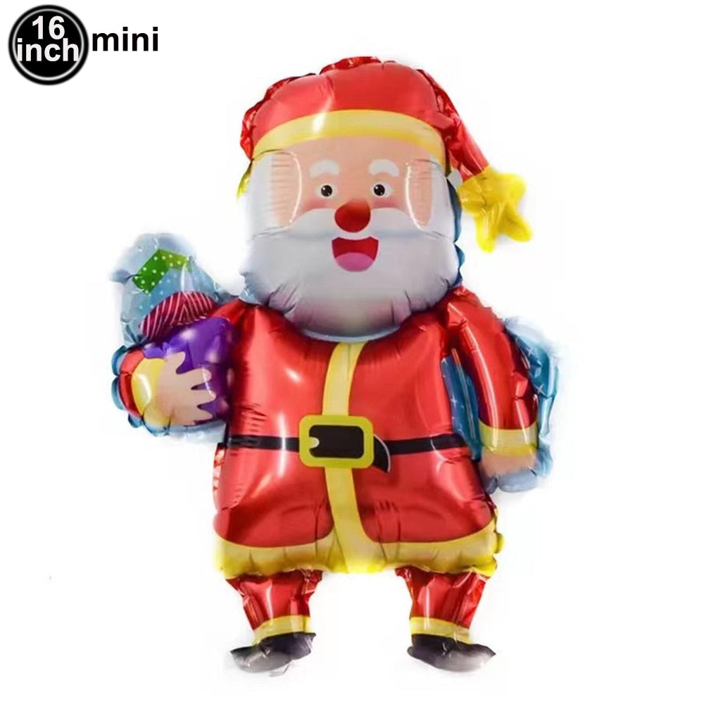 1pc Jumbo Gingerbread Man Foil Balloons Christmas Balloon Xmas Helium Foil Balloon Christmas Party Supplies New Year Decoration 0 DailyAlertDeals mini gift Santa As pitures show 