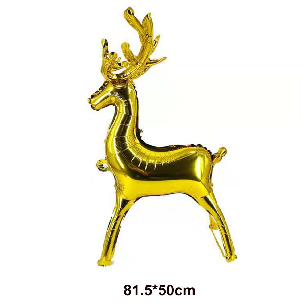 1pc Jumbo Gingerbread Man Foil Balloons Christmas Balloon Xmas Helium Foil Balloon Christmas Party Supplies New Year Decoration 0 DailyAlertDeals Reindeer S As pitures show 