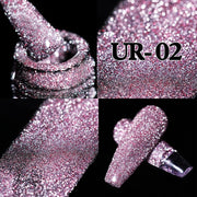 UR SUGAR Sparkling Gel Nail Polish Reflective Glitter Nail Gel Semi Permanent Nail Art Varnish For Manicures Need Base Top Coat 0 DailyAlertDeals ReflectiveCat UR-0 2  
