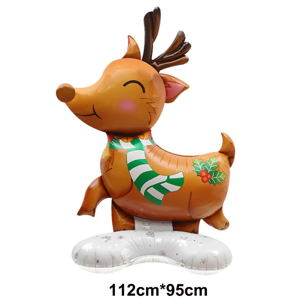 1pc Jumbo Gingerbread Man Foil Balloons Christmas Balloon Xmas Helium Foil Balloon Christmas Party Supplies New Year Decoration 0 DailyAlertDeals Blue As pitures show 