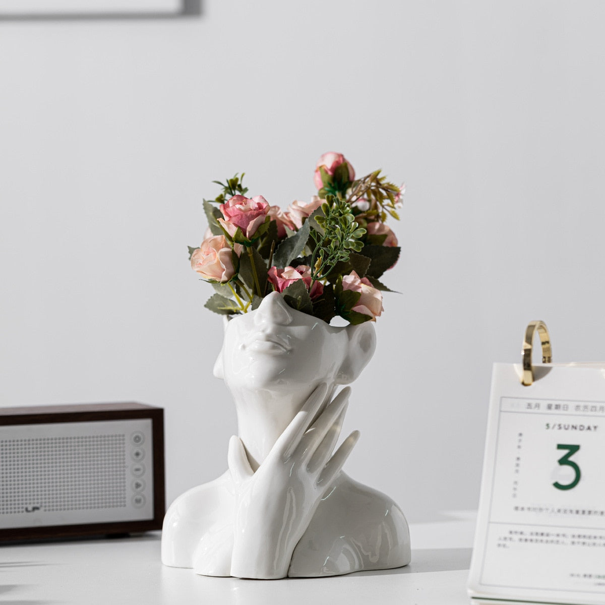 Interior Decor The Body Art Abstract Ceramic Pottery Vase Art Flower Creative Flowerpot Desktop Ornaments Home Decorations Ceramic Vase DailyAlertDeals   