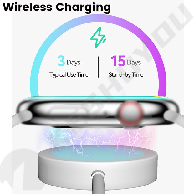 Watch 8 Max Smart Watch Men Answer Call 1.85 NFC Wireless Charging Sport Tracker Women Smartwatch Gift For Apple Phone PK IWO 27 smart watch DailyAlertDeals   