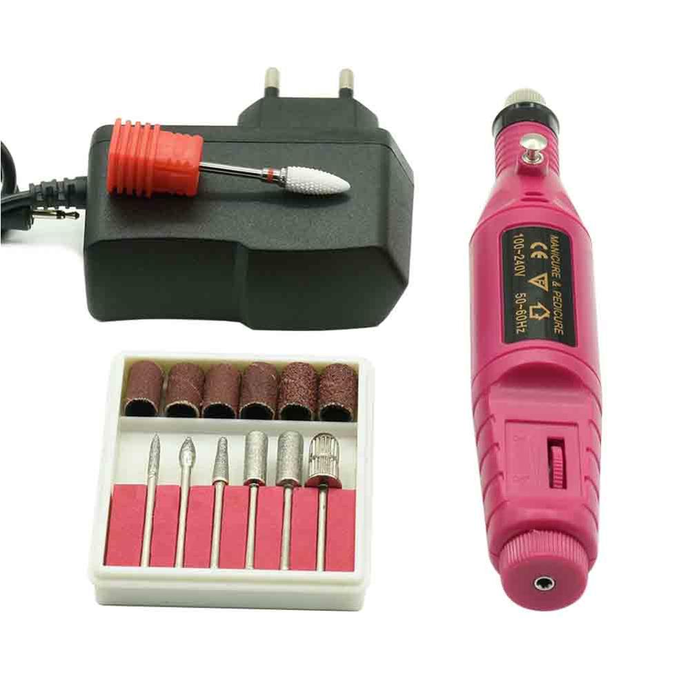 Professional Electric Manicure Manchine EU Plug Nail File Drill Machine for Manicure Pedicure Nail Art Nail Polishing Tool Kit Electric Manicure Drill & Accessory DailyAlertDeals A2 mini China 
