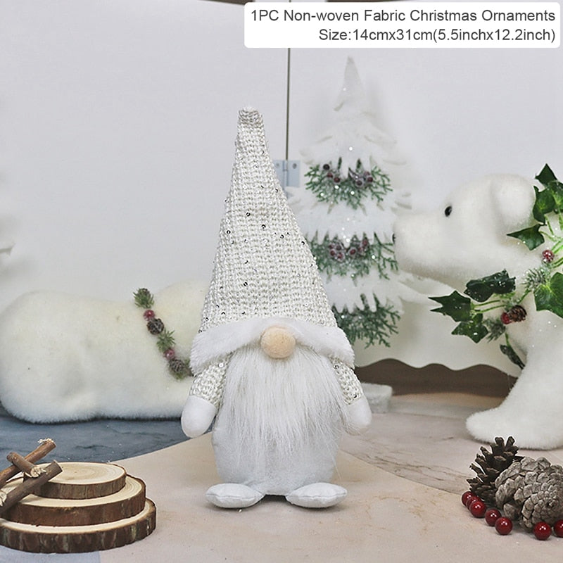 Christmas Doll Ornaments Merry Christmas Decorations For Home Table Decor Xmas Gift 2022 Navidad Happy New Year Decor 2023 Noel Christmas elf doll DailyAlertDeals Xmas doll 14 China 