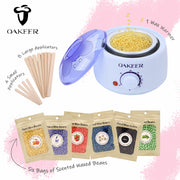 Wax Warmer Heater Depilation Hair Removal Waxing Dipping Pot Depilatory Wax Melt Kit Machine Epilator for Facial Bikini Hand Leg 0 DailyAlertDeals China WHITE 200ML US Plug