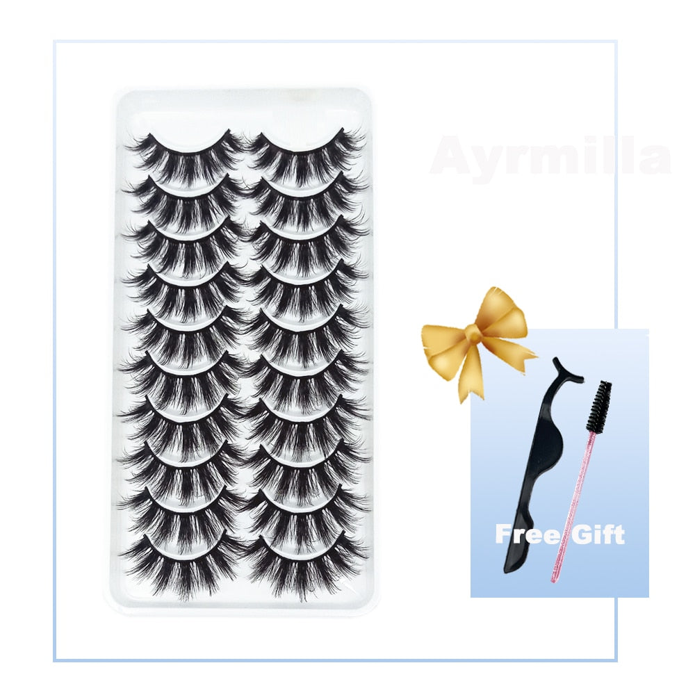 5/10Pairs 3D Mink Lashes Natural Eyelashes Dramatic False Eyelashes Faux Cils Makeup Wholesale Fake Eyelash Extension maquiagem 0 DailyAlertDeals   