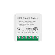 Wifi Mini Smart Switch 16A DIY Light Switches 2 Way Wireless Smart Home with Tuya Smart Life EweLink Alexa Alice Google Home Wifi Mini Smart Switch DailyAlertDeals 16A WiFi Switch Ewelink APP 