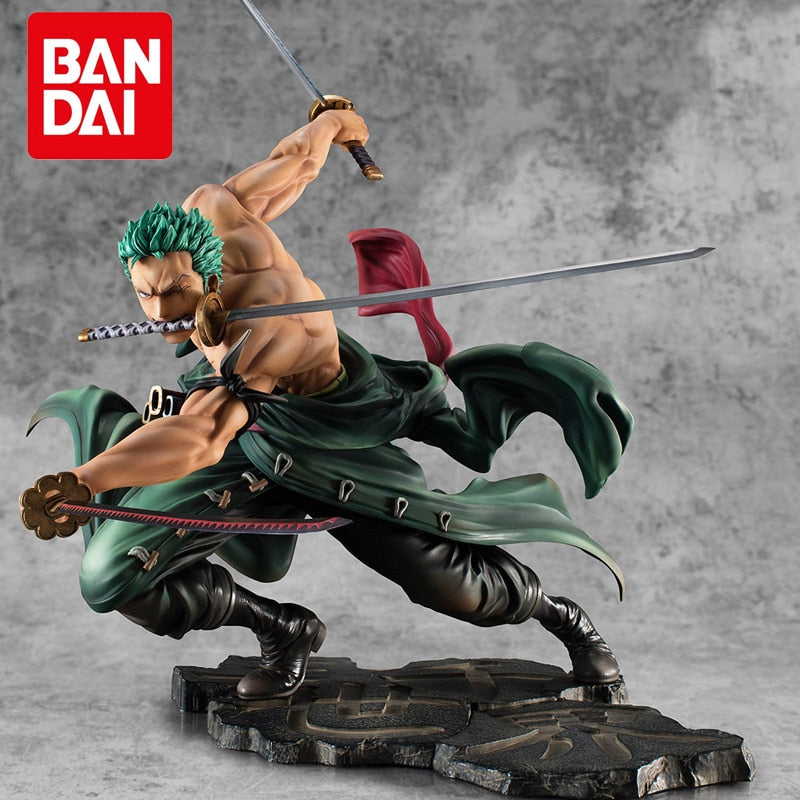 Hot One Piece 10cm Anime Figure GK Roronoa Zoro Three-blade Sa-maximum Manga Anime Statue Action Figure Collection Model Kid Toy Action & Toy Figures DailyAlertDeals   