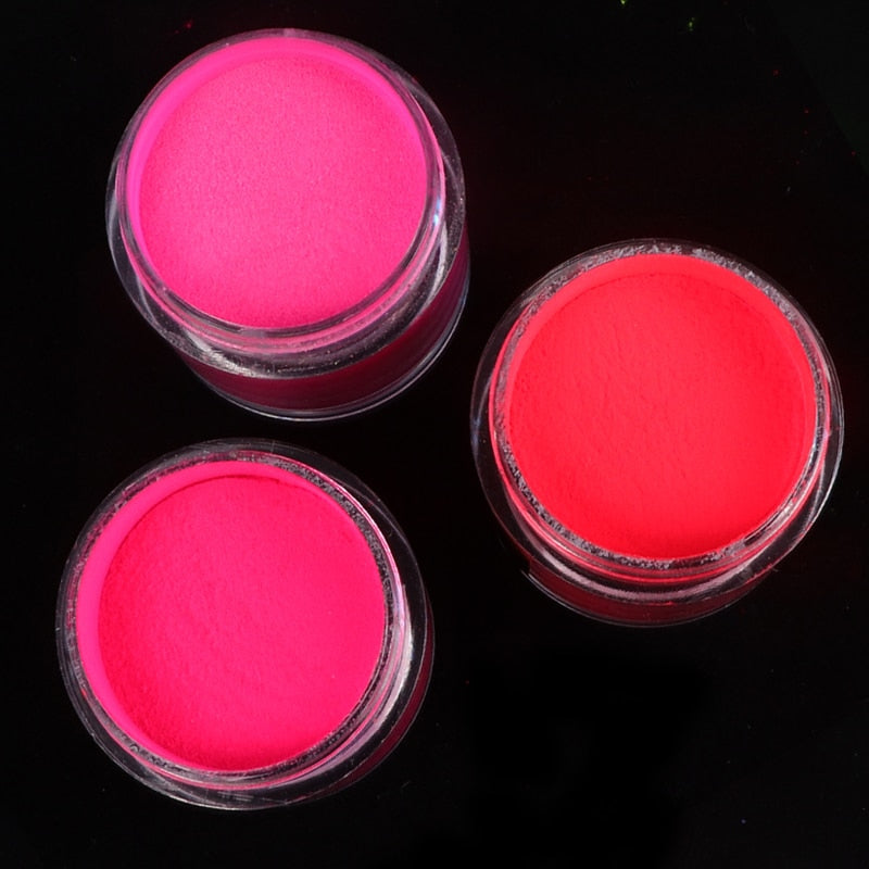 3 Pcs Neon Acrylic Powder Kit For Nail Art Decoration Nail Extension Crystal Polymer Pigment Dust Nail Supplies For Professionals Nails Carving Polymer for Nail DailyAlertDeals YGAP-FFH  
