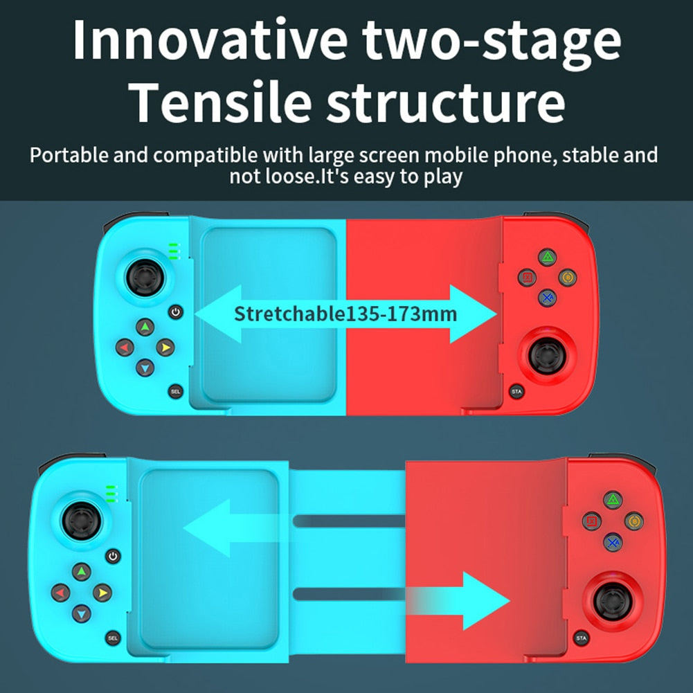 D3 Telescopic Mobile Phone Gamepad Bluetooth 5.0 Wireless Game Controller Joystick USB C for PUBG for PS4 for NS Switch Bluetooth Game Controller for Nintendo Switch DailyAlertDeals   