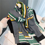 2022 New Design Brand Women Scarf Fashion Print Cotton Spring Winter Warm Scarves Hijabs Lady Pashmina Foulard Bandana Plaid 0 DailyAlertDeals YM190-3 180x90cm 