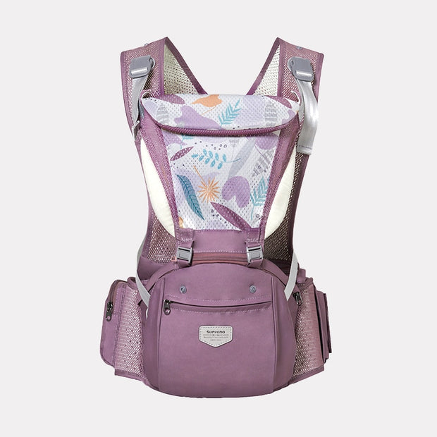 Sunveno Ergonomic Baby Carrier Baby Kangaroo Child Hip Seat Tool Baby Holder Sling Wrap Backpacks Baby Travel Activity Gear Baby Carrier DailyAlertDeals   