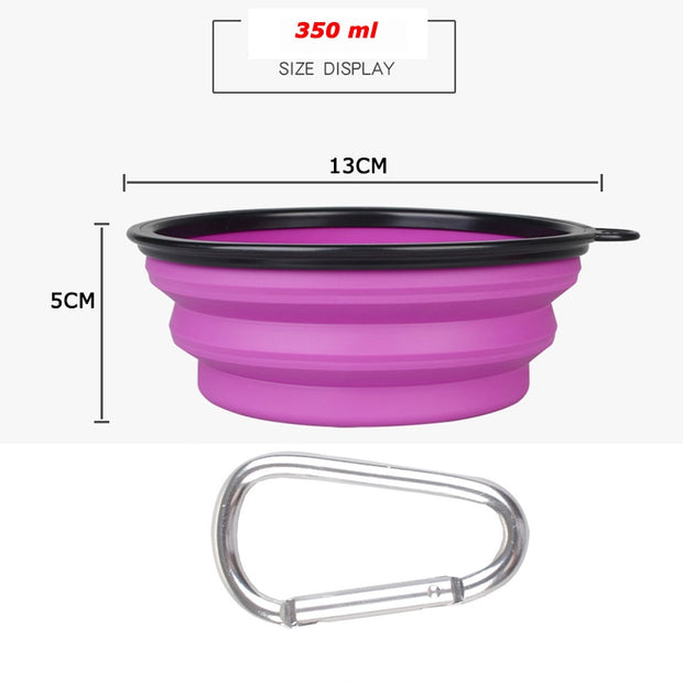 1000ml Large Collapsible Dog Pet Folding Silicone Bowl Outdoor Travel Portable Puppy Food Container Feeder Dish Bowl Pet Bowls, Feeders & Waterers DailyAlertDeals   