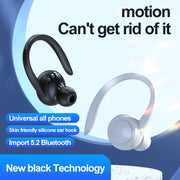 Bluetooth 5.2 Earphone Noise Cancelling Sports Wireless Business Headphones Headset Waterproof Hanging Single Ear Earbuds 0 DailyAlertDeals   
