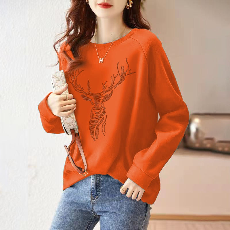 Causal O Neck Long Sleeve T Shirts Fashion Skinny Solid Color Patchwork Female Clothing Free Shipping Elegant Simple Wild Tops 0 DailyAlertDeals juse MNM S 