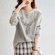 Causal O Neck Long Sleeve T Shirts Fashion Skinny Solid Color Patchwork Female Clothing Free Shipping Elegant Simple Wild Tops 0 DailyAlertDeals huise MNM S 