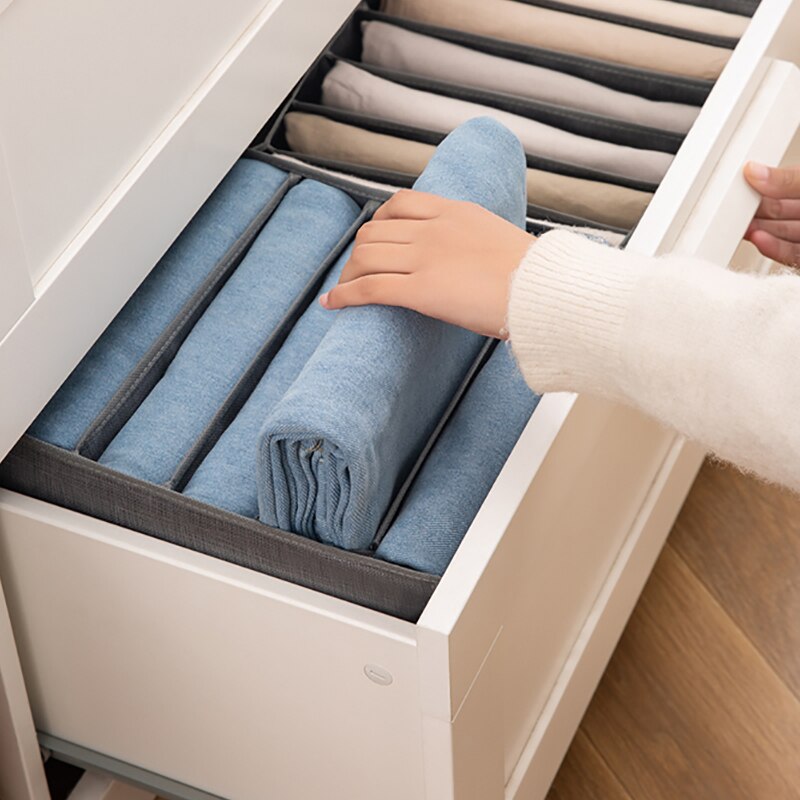 Household finishing bag multi-functional compartment storage bag household layered jeans finishing box Household finishing bag multi-functional compartment storage bag DailyAlertDeals   
