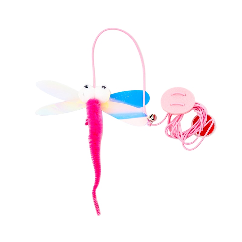 Interactive Hanging Cat Toy Simulation Cat Toy Funny Self-hey Interactive Toy for Kitten Playing Teaser Wand Toy Cat Supplies Hanging Cat Toy DailyAlertDeals Dragonfly (big eye) CN 