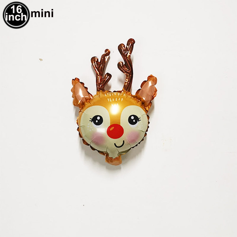 1pc Jumbo Gingerbread Man Foil Balloons Christmas Balloon Xmas Helium Foil Balloon Christmas Party Supplies New Year Decoration Balloons DailyAlertDeals mini elk heard As pitures show 