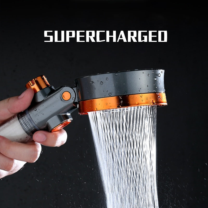 Double Sided Unique Shower Head Bathroom 3 Water Saving Filtration Round Rainfall Adjustable Nozzle Sprayer Double Sided Hand Shower DailyAlertDeals   