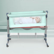 Movable Crib Foldable Portable Crib for Toddler Baby Cradle Baby Bassinet Bedside Sleeper for Baby Movable toddler crib DailyAlertDeals   