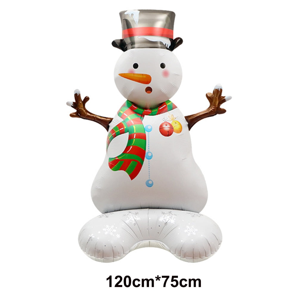 1pc Jumbo Gingerbread Man Foil Balloons Christmas Balloon Xmas Helium Foil Balloon Christmas Party Supplies New Year Decoration Balloons DailyAlertDeals Red As pitures show 