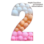 73/93cm Giant Birthday Figure 0-9 Balloon Filling Box 1st 18th Birthday Decor Number 30 40 50 Balloon Frame Anniversary Decor 0 DailyAlertDeals 93cm 1 As picture 