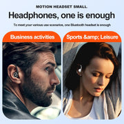 Bluetooth 5.2 Earphone Noise Cancelling Sports Wireless Business Headphones Headset Waterproof Hanging Single Ear Earbuds 0 DailyAlertDeals   
