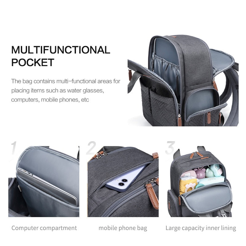 Diaper Bag Backpack Stroller Baby Bags for Mom Nappy Bag Mommy Maternity Packages Maternity Packs Supplies for Pregnant Women Diaper Bag Backpack DailyAlertDeals   