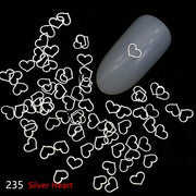 100Pcs/Lot Gold Metal Nail Decals Ultra-thin Flakes Nail Bling Rhinestone Cute 3D Nail Art Decorations Charm Nail Art Rivets 0 DailyAlertDeals 235  