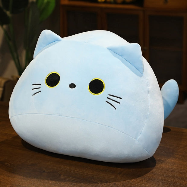 18-28CM Soft Animal Cartoon Pillow Cushion Cute Fat Dog Cat Totoro Penguin Pig Frog Plush Toy Stuffed Lovely kids Birthyday Gift 0 DailyAlertDeals 18cm blue  