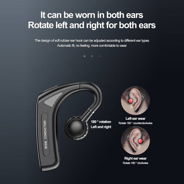 Bone Conduction TWS Headphones Wireless Bluetooth 5.1 Headset Noise Reduction Stereo Ear Clip Earbuds Waterproof Sport Earphone 0 DailyAlertDeals   