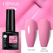 UR SUGAR 7.5ml Dark Purple Gel Nail Polish Soak Off UV LED Semi Permanent Gel Varnishes Manicure Nails Art Matte Top Coat Needed nail polish DailyAlertDeals URN026  
