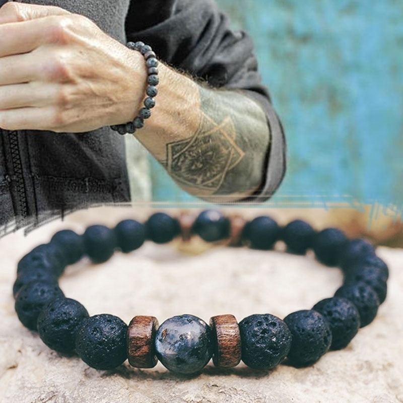 Men Bracelet Natural Moonstone Bead Tibetan Buddha Bracelet chakra Lava Stone Diffuser Bracelets Men Jewelry gift Drop Shipping 0 DailyAlertDeals   