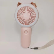 Handheld Pocket Fans USB Charging Lazy Fan Desktop Mini Fan Portable Dormitory Home Gift Student Outdoor Travel Mini Fan Portable Mini Fan DailyAlertDeals Pink  
