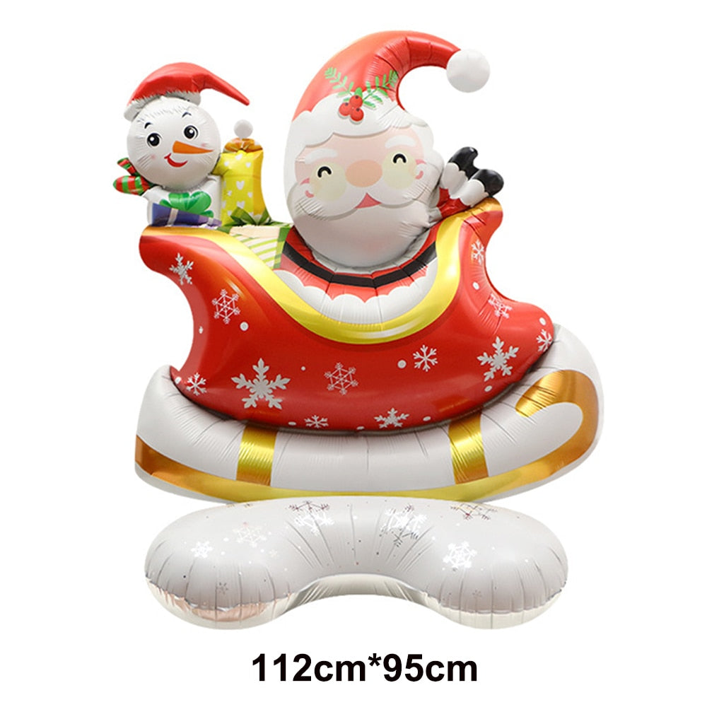 1pc Jumbo Gingerbread Man Foil Balloons Christmas Balloon Xmas Helium Foil Balloon Christmas Party Supplies New Year Decoration 0 DailyAlertDeals Silver As pitures show 