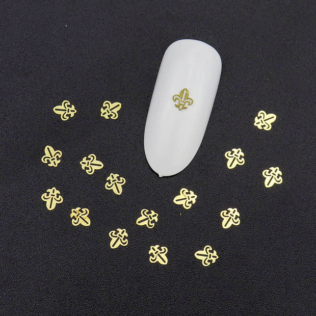 100Pcs/Lot Gold Metal Nail Decals Ultra-thin Flakes Nail Bling Rhinestone Cute 3D Nail Art Decorations Charm Nail Art Rivets 0 DailyAlertDeals 503  
