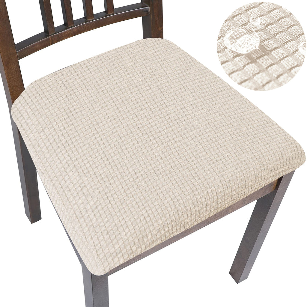 Spandex Jacquard Chair Cushion Cover Dining Room Upholstered Cushion Solid Chair Seat Cover Without Backrest Furniture Protector high chair covers DailyAlertDeals Waterproof-11 1 Piece 