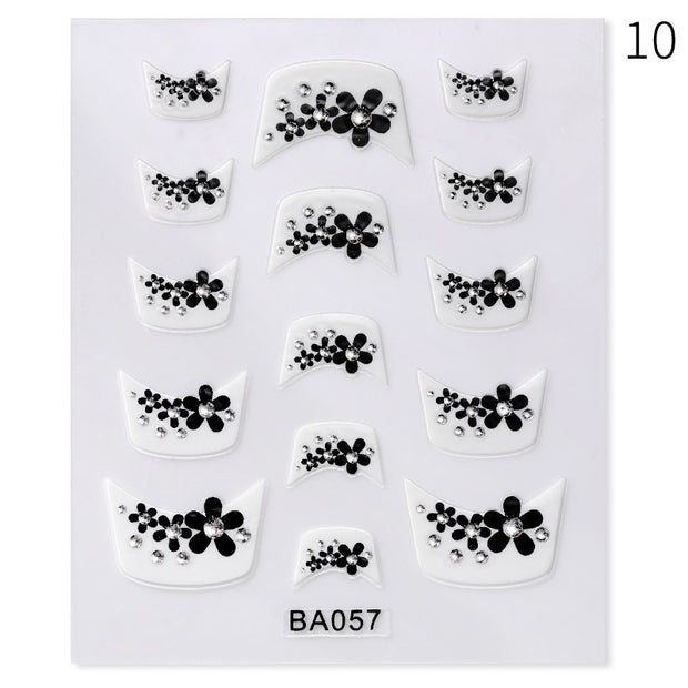 Purple Heart Love Design 3D Nail Sticker English Letter Stickers Face Pattern Trasnfer Sliders Valentine Nail Art Decoration 0 DailyAlertDeals 10  